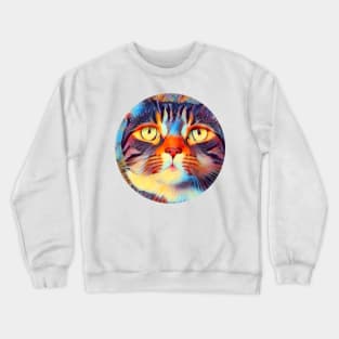 Anxious mycat, revolution for cats Crewneck Sweatshirt